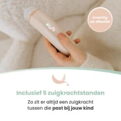 Babily® - Elektrische Neusreiniger Voor Baby's - 0 T/m 6 Jaar - Neuszuiger - Neuspeer - Snoetenpoetser - Toetenveger - Aspirator - Incl. 5 Zuigkrachtstanden En 3 Kalmerende Melodieën -Peuterpaleis Winkel 1200x1200 466