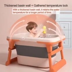 Babybadje - Inklapbaar Bad - Bad Baby - Met Badkruk - Zitbad - Bath Bucket - Opvouwbaar Bad Kinderen - Baby Badje - Opvouwbaar Bad Baby - Opvouwbaar Bad - Baby Badkussen -Peuterpaleis Winkel 1200x1200 520