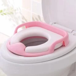Universele Toiletbril Met Handvaten Voor Kinderen | Kinder Toiletzitje Toiletstoel | WC-bril Verkleiner Voor Peuters En Kleuters | Roze LB-A23 -Peuterpaleis Winkel 1200x1200 599