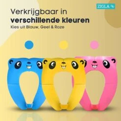 Zigla - WC Verkleiner - Kinder WC Bril - Opvouwbaar - Licht Ontwerp - Hygiënisch Voor Onderweg - WC Bril Voor Zindelijkheidstraining - Makkelijk Mee Te Nemen - Gratis Tasje Bijgeleverd - -Peuterpaleis Winkel 1200x1200 607