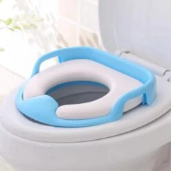 Universele Toiletbril Met Handvaten Voor Kinderen | Kinder Toiletzitje Toiletstoel | WC-bril Verkleiner Voor Peuters En Kleuters | Blauw LB-A23 -Peuterpaleis Winkel 1200x1200 629