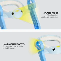 Buxibo Kinder WC Met Opstapje - WC Bril Kind - Kinderzitting WC - Toilet Verkleiner - Toilettrainer - Blauw -Peuterpaleis Winkel 1200x1200 634