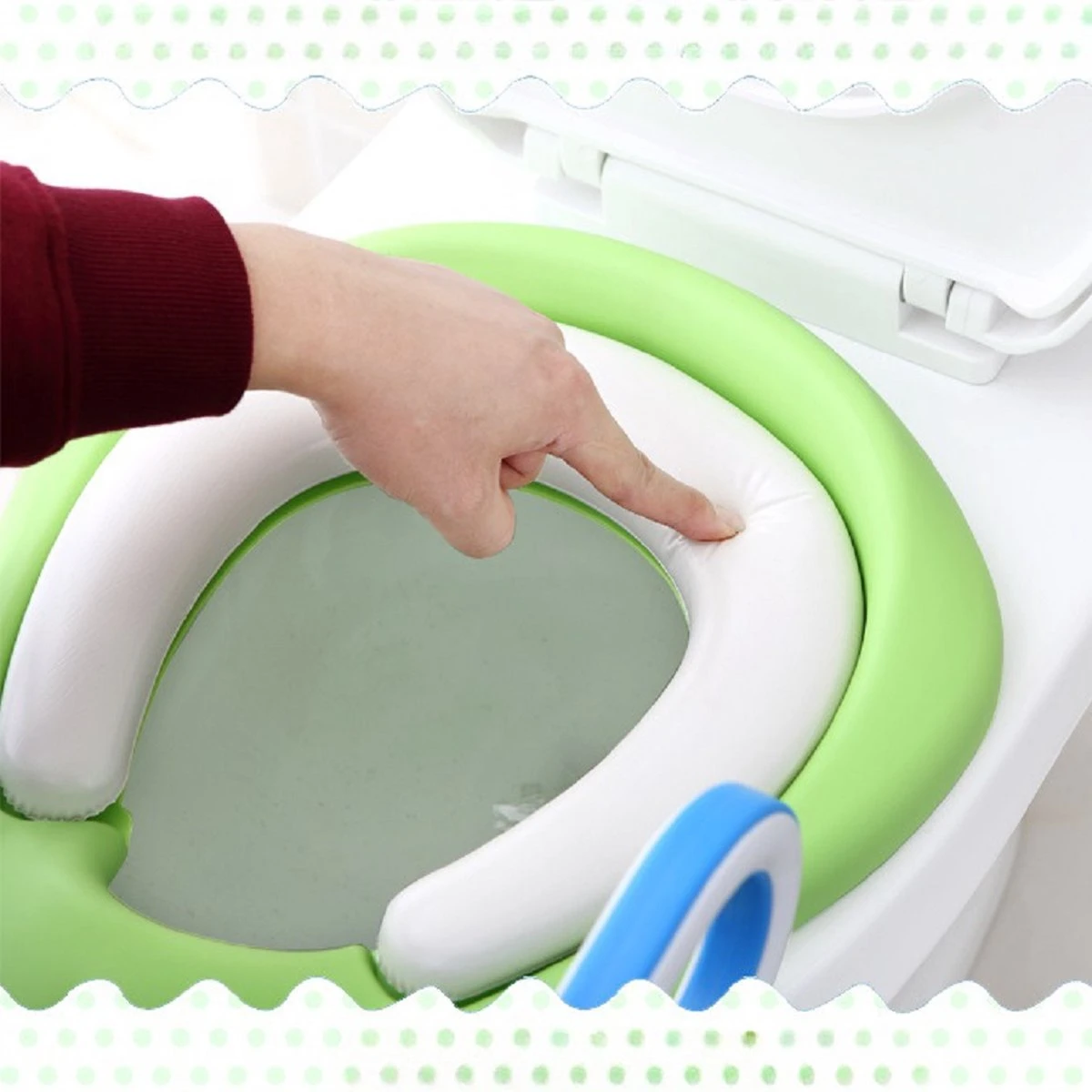 Toiletbril Met Trapje Voor Kinderen | Kinder Toiletzitje Toiletstoel Met Trap | Opvouwbare WC-bril Verkleiner Toiletverkleiner | LB-A20 Blauwpaars 4 Toiletbril Met Trapje Voor Kinderen | Kinder Toiletzitje Toiletstoel Met Trap | Opvouwbare WC-bril Verkleiner Toiletverkleiner | LB-A20 Blauwpaars - Afbeelding 2