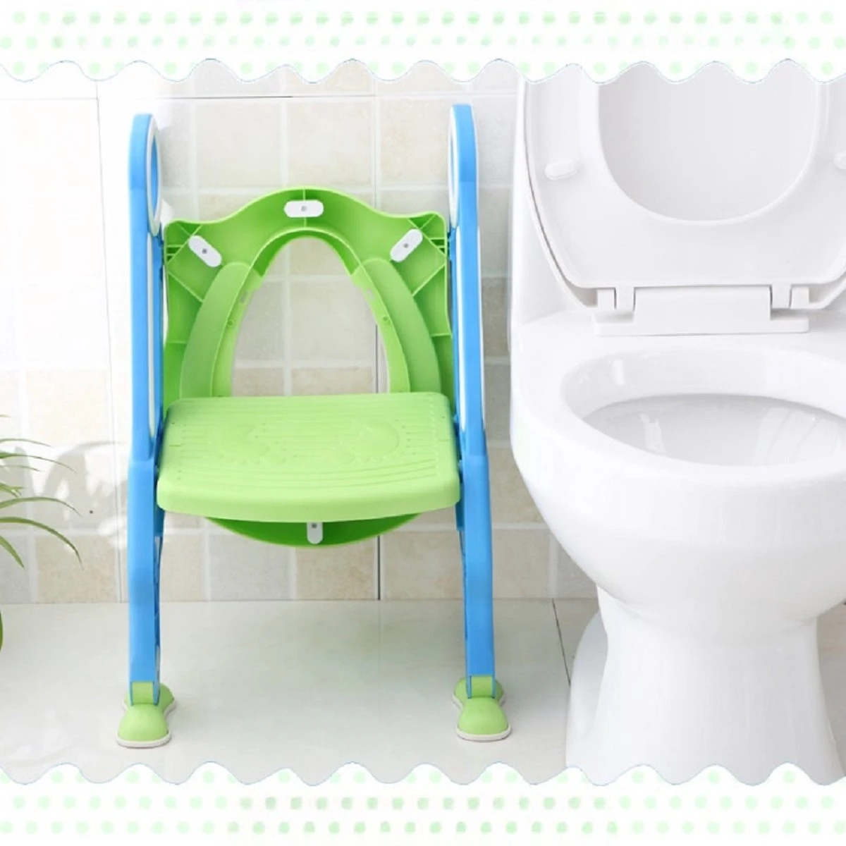 Toiletbril Met Trapje Voor Kinderen | Kinder Toiletzitje Toiletstoel Met Trap | Opvouwbare WC-bril Verkleiner Toiletverkleiner | LB-A20 Blauwpaars 7 Toiletbril Met Trapje Voor Kinderen | Kinder Toiletzitje Toiletstoel Met Trap | Opvouwbare WC-bril Verkleiner Toiletverkleiner | LB-A20 Blauwpaars - Afbeelding 5