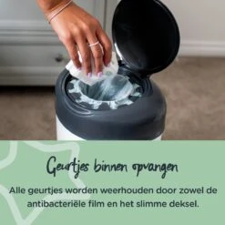 Tommee Tippee Simplee Sangenic Luieremmer, Milieuvriendelijker Systeem, Inclusief 6 Navulcassettes Met Duurzaam Geproduceerde Antibacteriële GREENFILM, Grijs -Peuterpaleis Winkel 1200x1200 669