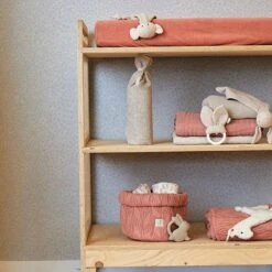 Jollein Hydrofiel Multidoek Meadow 70x70cm - Rosewood - 3 Stuks -Peuterpaleis Winkel 1200x1200 746