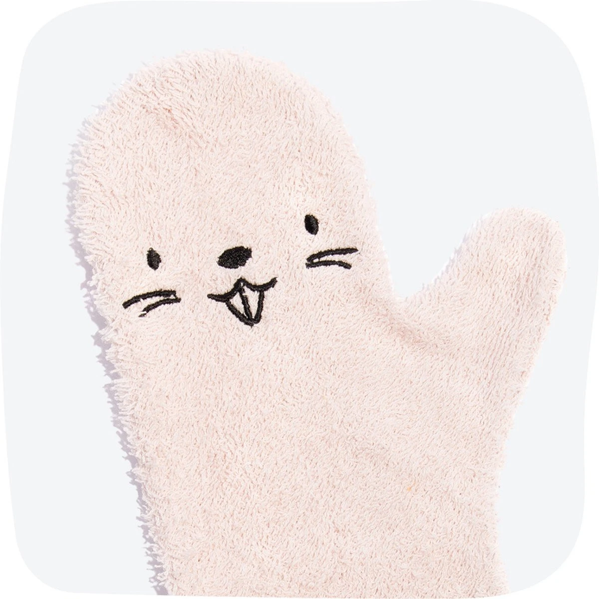 Invented 4 Kids - Douche Washandje - Washandjes - Roze Bever 4 Invented 4 Kids - Douche Washandje - Washandjes - Roze Bever - Afbeelding 2