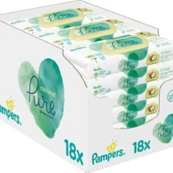 Pampers® Pampers Pure Coconut Babydoekjes - 18pakjes Van 42 Doekjes =756 Babydoekjes -Peuterpaleis Winkel 1200x1200 90