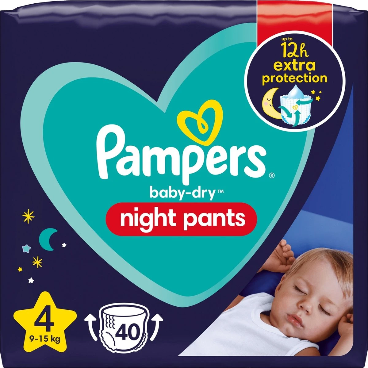 Pampers® Pampers - Night Pants - Maat 4 - Small Pack - 40 Luierbroekjes 4 Pampers® Pampers - Night Pants - Maat 4 - Small Pack - 40 Luierbroekjes - Afbeelding 2