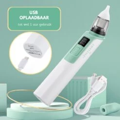 SP Lifestyle ® Neusreiniger Baby - Elektrische Neuszuiger Met USB - Snoetenpoetsers - Snotzuiger Baby - 6 Verschillende Standen -Peuterpaleis Winkel 1200x1200 979