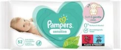 Pampers® Pampers - Billendoekjes Sensitive Navulpak - 624 Doekjes -Peuterpaleis Winkel 1200x495
