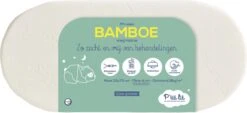 Bamboe Ovaal Matras - 72x32 Cm - Zacht Aanvoelend - Ideaal : Mozesmand, Kinderwagen En Wieg - Omkeerbaar - Afritsbare Hoes - EU-product