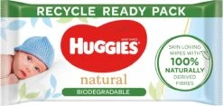 Huggies Billendoekjes - 100% Plasticvrij - Biologisch Afbreekbaar - 12 X 48 Stuks - 576 Doekjes -Peuterpaleis Winkel 1200x566 1