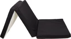 Ding Zwart Opvouwbaar Matras In Tas 60 X 120 Cm DI-271810