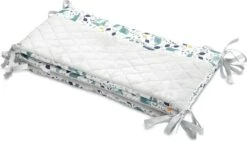 Sensillo Baby Bedbumper - Bedomrander - Anti Stootrand Ledikant - Bed Zijbeschermers - 180x30cm - Grijs Diertjes -Peuterpaleis Winkel 1200x683 4
