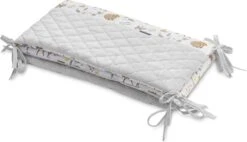 Sensillo Baby Bedbumper - Bedomrander - Anti Stootrand Ledikant - Bed Zijbeschermers - 180x30cm - Grijs Bosdiertjes -Peuterpaleis Winkel 1200x692 4