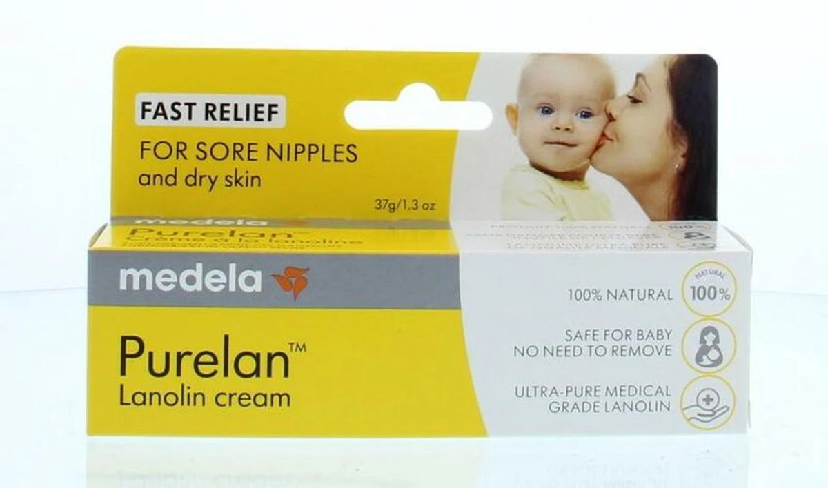 Medela Purelan Tepelzalf Lanoline Tepelcreme Snelle Verlichting Bij Pijnlijke Tepels - Tube 37gr 20 Medela Purelan Tepelzalf Lanoline Tepelcreme Snelle Verlichting Bij Pijnlijke Tepels - Tube 37gr - Afbeelding 18