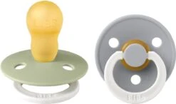 BiBS - Colour Collection - Stage 3 Fopspeen - 18+ Maanden - 2 Stuks - Sage Glow / Cloud Glow