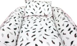 Hibaby Babynest - 90x57cm - Roze Met Printje - Inclusief Kussen 13 Hibaby Babynest - 90x57cm - Roze Met Printje - Inclusief Kussen -Peuterpaleis Winkel 1200x717 3