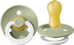 BiBS - Colour Collection - Stage 3 Fopspeen - 18+ Maanden - 2 Stuks - Sage Glow / Cloud Glow -Peuterpaleis Winkel 1200x722 1