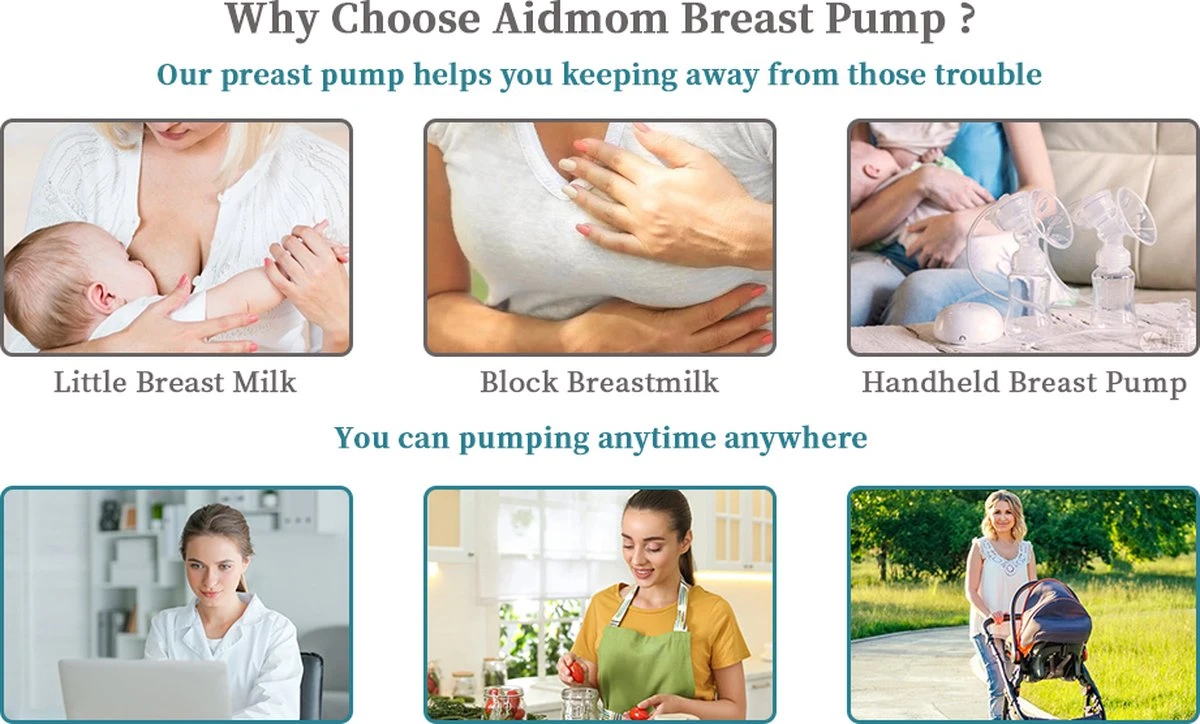 Aidmom - Set - Dubbele Elektrische Borstkolf – Grijs – Oplaadbare Draagbare Borstkolf – Draadloze Borstkolven – BPA Vrij – Handsfree Kolven – 24mm – Borstvoeding – Set Van 2 Stuks 9 Aidmom - Set - Dubbele Elektrische Borstkolf – Grijs – Oplaadbare Draagbare Borstkolf – Draadloze Borstkolven – BPA Vrij – Handsfree Kolven – 24mm – Borstvoeding – Set Van 2 Stuks - Afbeelding 7