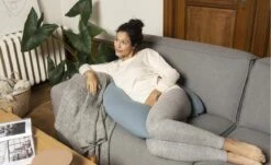 Doomoo Basics Comfy Big - Voedingskussen - Biokatoen - 190cm - Tetra Blue -Peuterpaleis Winkel 1200x732 1