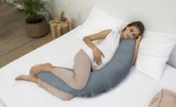 Doomoo Basics Comfy Big - Voedingskussen - Biokatoen - 190cm - Tetra Blue -Peuterpaleis Winkel 1200x733 2