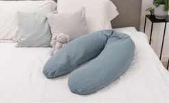 Doomoo Basics Comfy Big - Voedingskussen - Biokatoen - 190cm - Tetra Blue -Peuterpaleis Winkel 1200x733 3