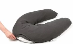 Doomoo Basics Comfy Big - Voedingskussen - Biokatoen - 190cm - Tetra Grey -Peuterpaleis Winkel 1200x736 2