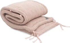 Jollein Bedomrander River Knit 180x35cm - Pale Pink -Peuterpaleis Winkel 1200x740 2