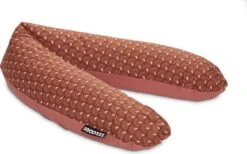 Snoozzz Voedingskussen Zwangerschapskussen Zijslaapkussen - Met Afneembare Hoes Van Katoen - 185 Cm - Ginza Marsala