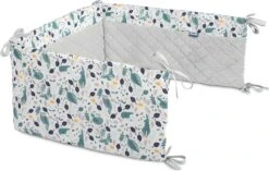Sensillo Baby Bedbumper - Bedomrander - Anti Stootrand Ledikant - Bed Zijbeschermers - 180x30cm - Grijs Diertjes -Peuterpaleis Winkel 1200x765 3