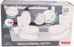 Basic Dolu Educatief Kinder Toilet Met Geluid - Wit -Peuterpaleis Winkel 1200x769