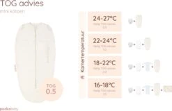 Puckababy Inbakerslaapzak Original Mini - 3-6 Maanden - Cotton - Pure -Peuterpaleis Winkel 1200x777 13