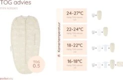 Puckababy Inbakerslaapzak Original Mini 3-6 Maanden - Cotton - Seashell Sand -Peuterpaleis Winkel 1200x777 4