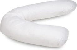 Prénatal Basis Voedingskussen - Zwangerschapskussen Inclusief Afneembare Hoes - 170 X 34 Cm - Wit