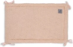 Jollein Bedomrander River Knit 180x35cm - Pale Pink -Peuterpaleis Winkel 1200x783 4