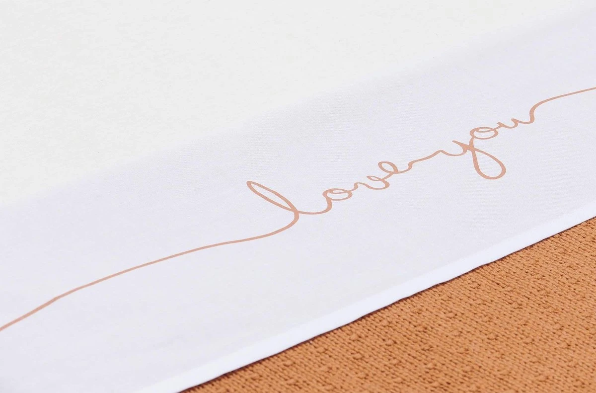 Jollein Baby Laken Ledikant 120x150cm Love You - Caramel 18 Jollein Baby Laken Ledikant 120x150cm Love You - Caramel - Afbeelding 16