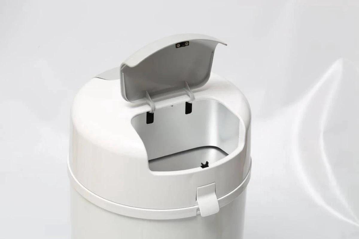 DiaperPail - Soft Grey - Luieremmer Met Speciale Luiersluis - Werkt Met Normale Vuilniszakken 6 DiaperPail - Soft Grey - Luieremmer Met Speciale Luiersluis - Werkt Met Normale Vuilniszakken - Afbeelding 4