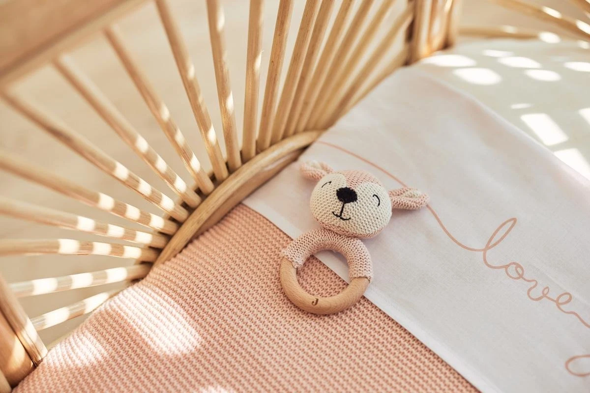 Jollein Bijtring Deer - Pale Pink 4 Jollein Bijtring Deer - Pale Pink - Afbeelding 2