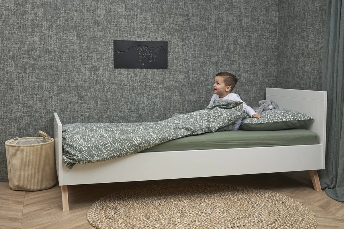 Meyco Cheetah/Uni Dekbedovertrek Peuter - Forest Green - 120x150cm 4 Meyco Cheetah/Uni Dekbedovertrek Peuter - Forest Green - 120x150cm - Afbeelding 2