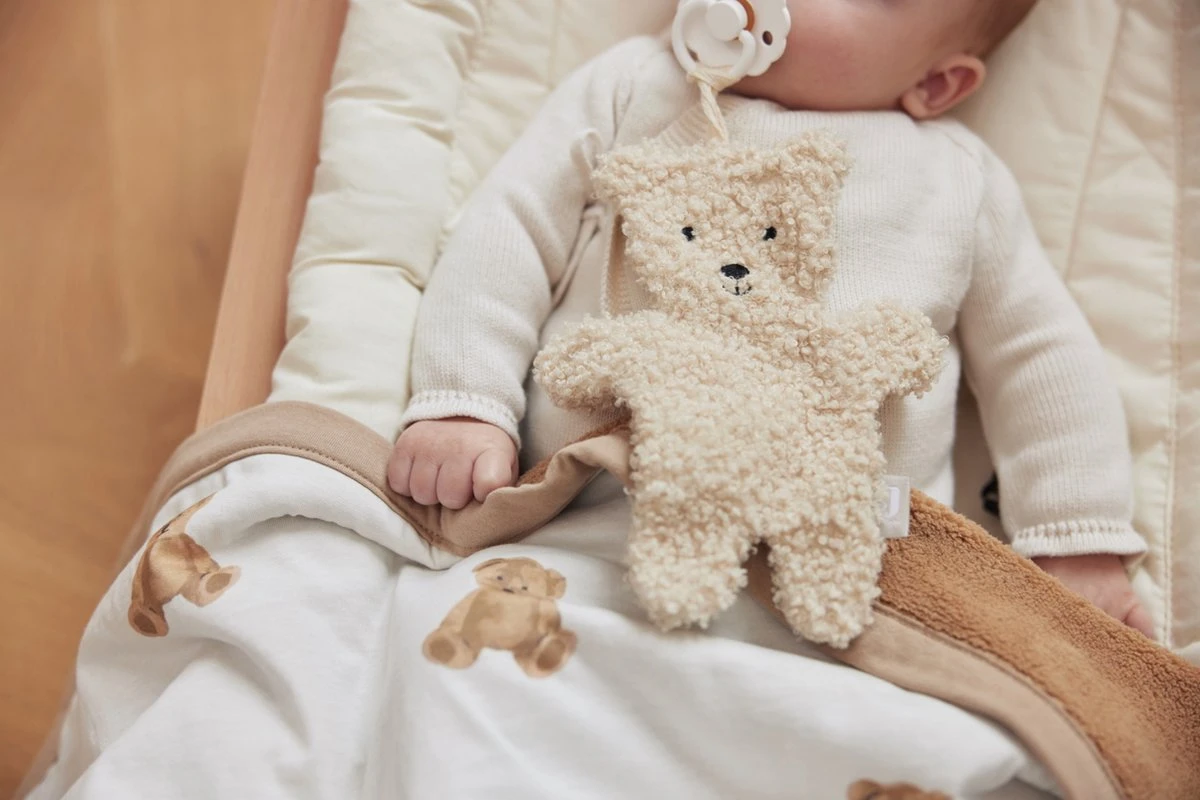 Jollein Baby Deken Ledikant Jersey 100x150cm - Teddy Bear 10 Jollein Baby Deken Ledikant Jersey 100x150cm - Teddy Bear - Afbeelding 8