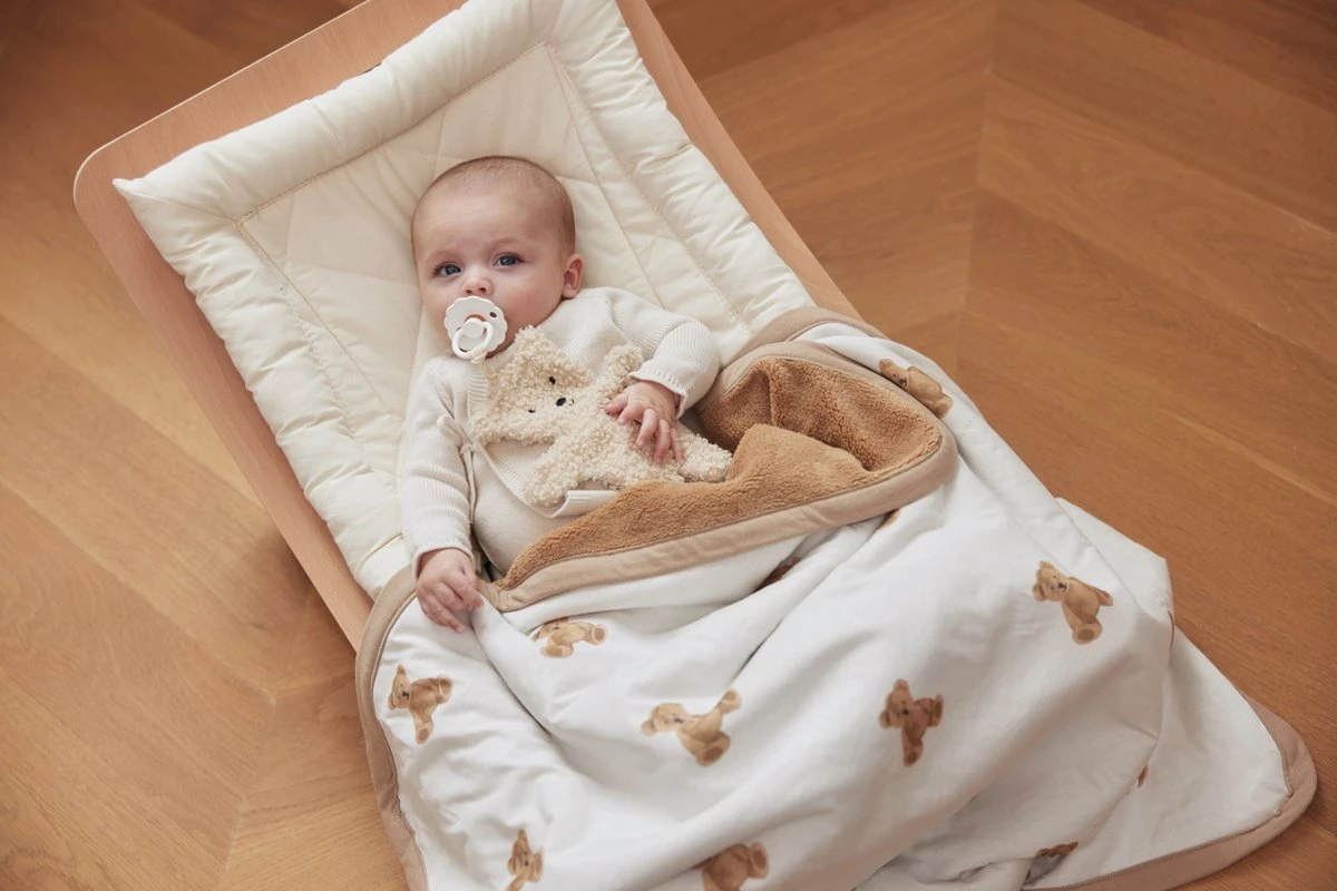 Jollein Baby Deken Ledikant Jersey 100x150cm - Teddy Bear 11 Jollein Baby Deken Ledikant Jersey 100x150cm - Teddy Bear - Afbeelding 9