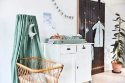 Jollein Baby Laken Wieg 75x100cm Snake - Ash Green -Peuterpaleis Winkel 1200x800 311