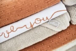 Jollein Baby Laken Wieg 75x100cm Love You - Caramel -Peuterpaleis Winkel 1200x800 448