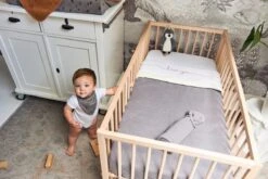 Jollein Baby Laken Wieg 75x100cm Love You - Caramel -Peuterpaleis Winkel 1200x800 449