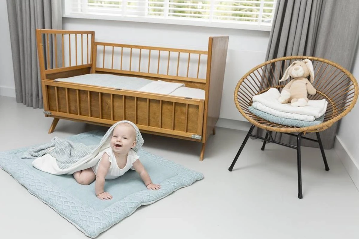 Meyco Wiegdeken Relief Mixed - Zand - 75x100 Cm 7 Meyco Wiegdeken Relief Mixed - Zand - 75x100 Cm - Afbeelding 5