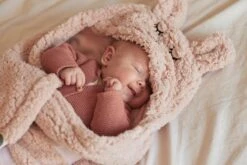 Jollein Wikkeldeken Bunny 100x105cm - Pale Pink -Peuterpaleis Winkel 1200x800 522