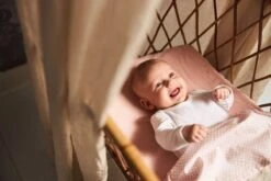 Jollein Baby Laken Wieg 75x100cm Snake - Pale Pink -Peuterpaleis Winkel 1200x800 535