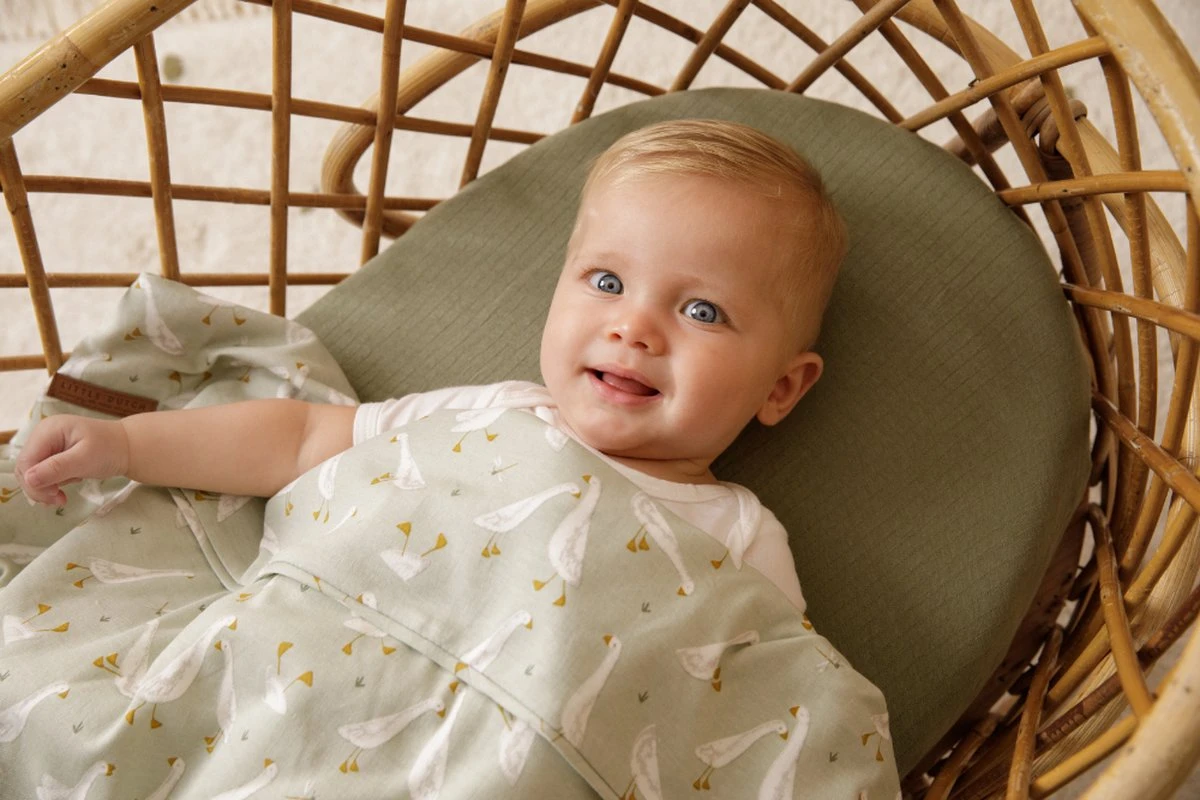 Little Dutch Wieglaken Ocean Mint Geborduurd 4 Little Dutch Wieglaken Ocean Mint Geborduurd - Afbeelding 2